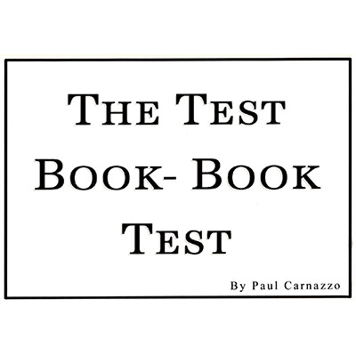 картинка The Test Book - Book Test by Paul Carnazzo and Mental Voyage - Trick от магазина Одежда+