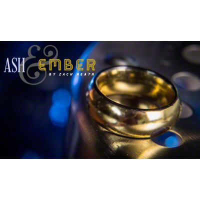 Ash and Ember Gold Curved Size 9 (2 Rings) by Zach Heath  - Trick