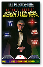 3 Card Monte Card Trick Skinner (Red)