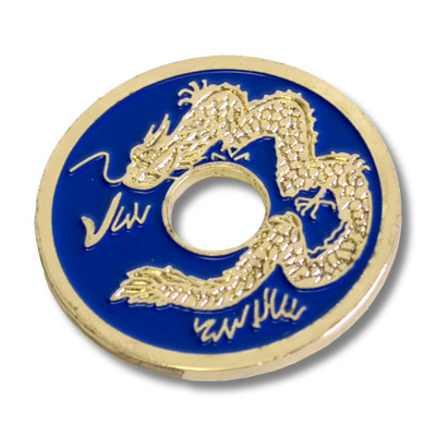 картинка Chinese Coin (Blue - Half Dollar Size) by Royal Magic - Trick от магазина Одежда+