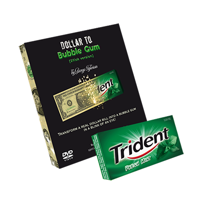 картинка Dollar to Bubble Gum (Trident) by Twister Magic - Trick от магазина Одежда+