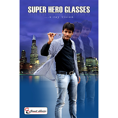 Super Hero Glasses (Black) by Sumit Chhajer - Trick