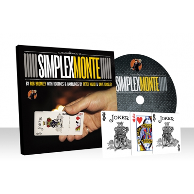 картинка Simplex Monte Red (DVD and Gimmick) by Rob Bromley and Alakazam Magic - DVD от магазина Одежда+