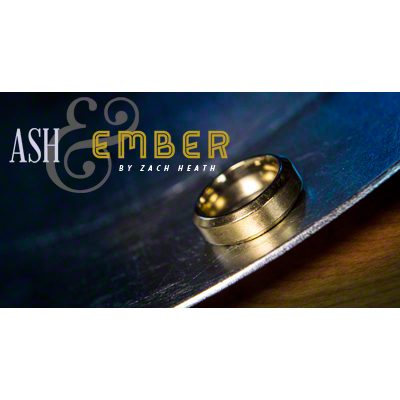 Ash and Ember Gold Beveled Size 9 (2 Rings) by Zach Heath  - Trick