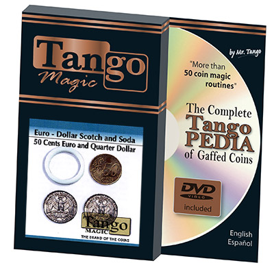 Euro-Dollar Scotch And Soda (50 Cent Euro and Quarter Dollar w/DVD)(ED001)by Tango-Trick