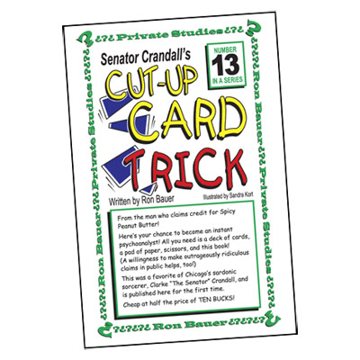 картинка Ron Bauer Series: #13 - Senator Crandall's Cut Up Card Trick - Book от магазина Одежда+