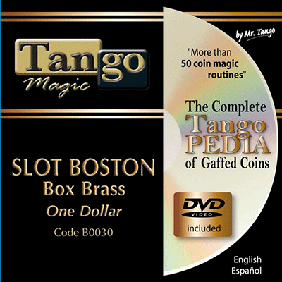 картинка Slot Boston Coin Box (BRASS w/DVD)(B0030) One Dollar by Tango Magic - Trick от магазина Одежда+