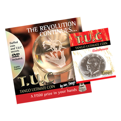 Tango Ultimate Coin (T.U.C)(D0109)Eisenhower Dollar with instructional DVD by Tango - Trick