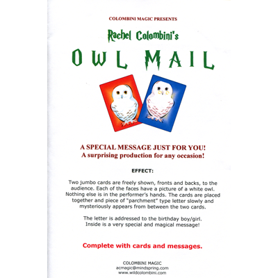 Owl Mail by Wild-Colombini Magic - Trick
