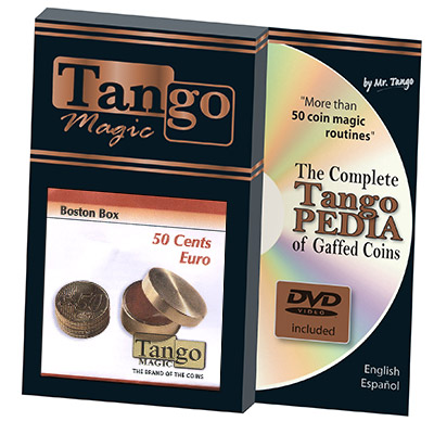 Boston Coin Box Brass (50 cents Euro w/DVD) by Tango - Trick (B0006)