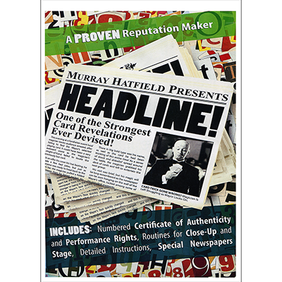картинка HEADLINE! (DVD and Gimmicks) by Murray Hatfield от магазина Одежда+