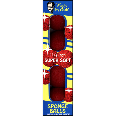 картинка 1.5" 4 Super Soft Sponge Balls (Red) - Trick от магазина Одежда+