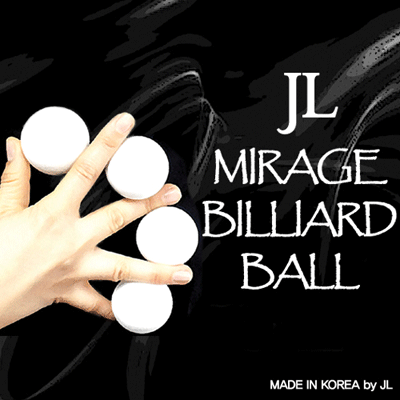 картинка Two Inch Mirage Billiard Balls by JL (WHITE, 3 Balls and Shell) - Trick от магазина Одежда+