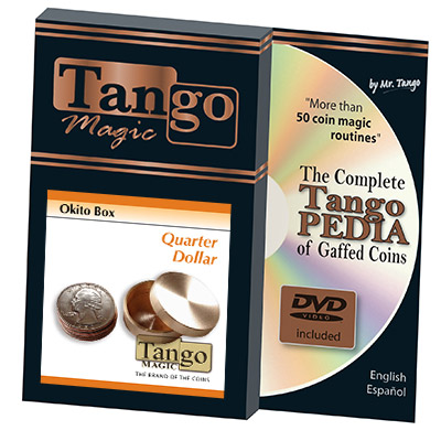 картинка Okito Box (Brass w/DVD) - US Quarter by Tango Magic -Trick (B0010) от магазина Одежда+