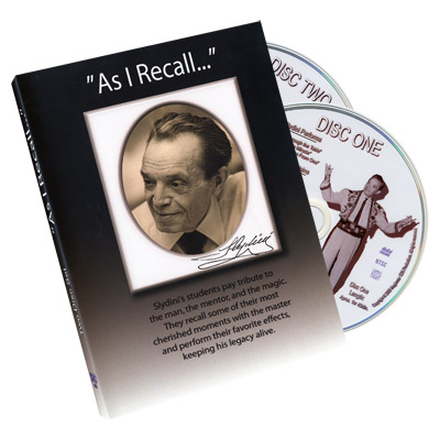 картинка As I Recall (2 DVD Set) - Tony Slydini от магазина Одежда+