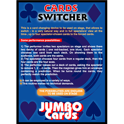Cards Switcher (Jumbo) by Eduardo Kozuch - Trick