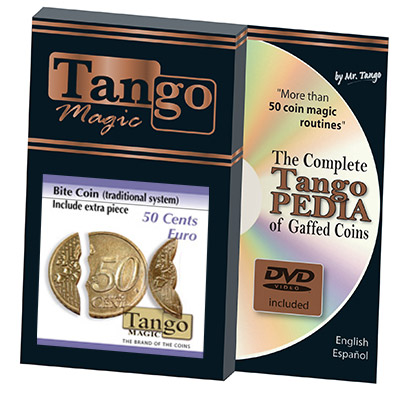 Biting Coin (50c Euro Traditional w/DVD) (E0045) from Tango