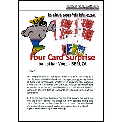 картинка Four Card Surprise by Lothar Vogt - Trick от магазина Одежда+