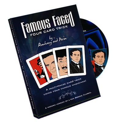 картинка Famous Faced - Four Card Trick (gimmicks & DVD) by Paul Romhany - Trick от магазина Одежда+