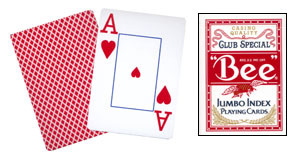 картинка Cards Bee Poker Jumbo Index (Red) от магазина Одежда+