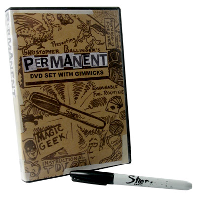 картинка Permanent (Gimmicks and DVD) by Chris Ballinger and Magic Geek - DVD от магазина Одежда+