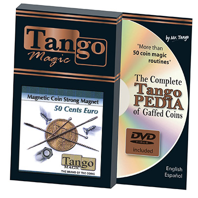Magnetic Coin Strong Magnet 50 cents Euro (E0019) (w/DVD) by Tango - Trick