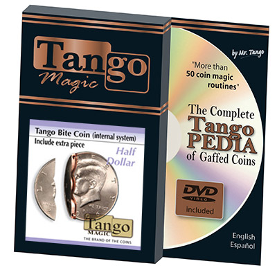 Biting Coin (Half Dollar w/DVD - Internal w/extra piece) (D0044) from Tango