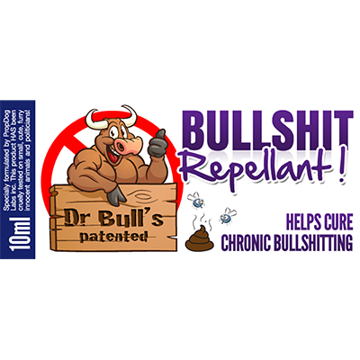 картинка Dr Bull's Patented Bullshit Repellent by David Bonsall - Trick от магазина Одежда+