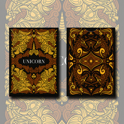 Unicorn Playing cards (Copper) by Aloy Design Studio USPCC - Trick