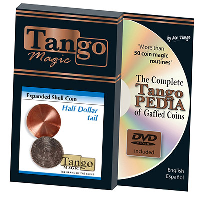 Expanded Shell Coin - Half Dollar (Tail w/DVD)(D0002) by Tango - Trick