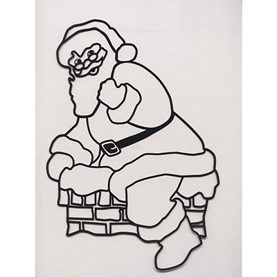 картинка Instant Art insert (Santa in Chimney)by Ickle Pickle Magic - Trick от магазина Одежда+