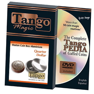 Slot Boston Box Quarter Aluminum (w/DVD) by Tango - Trick (A0018)
