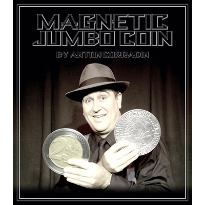 картинка Magnetic Jumbo Coin With DVD (US Half Dollar) by Anton Corradin - Trick от магазина Одежда+